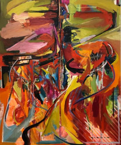 GS663_2019-STAY-(ORANGE-ABUNDANCE),-72_-x-60_,-acrylic-and-oil-on-canvas,-2019